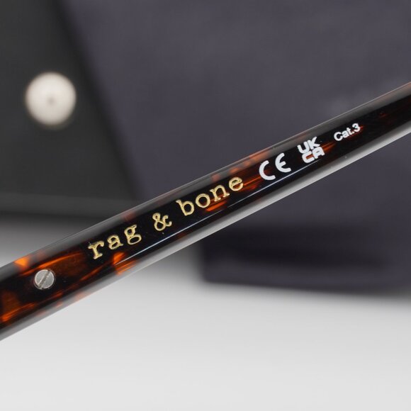 Rag & Bone RNB6006/S 0IPR VP Square Sunglasses - Blue/Havana/Brown - Picture 4 of 8